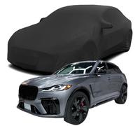 Bache Voiture Indoor pour Jaguar F-Pace SVR, Coton Extensible Protection Solaire Housse de Voiture Indoor Contre Soleil Poussière,Rayures,Black