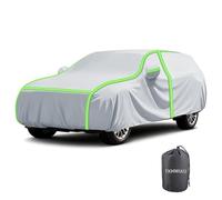 Bâche Voiture pour Chevy Chevelle Wagon 1973-1977, sur Mesure Housses de Protection pour SUV Oxford Respirant Anti-poussière avec Bords réfléchissants Verts Extérieur Adapté Pare-Brise