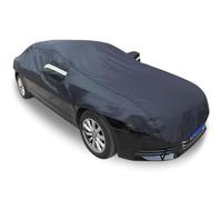 Bâche Voiture pour Citroen DS7, Bâche Voiture Demi-Protection Extérieure Imperméable À La Pluie Anti-UV Anti-poussière Couverture Toit De Voiture, Couverture De Pare-Brise Imperméable (Color : Schwar