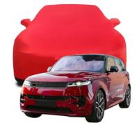Bâche Voiture pour Land Rover Range Rover Sport First Edition 2023 2024 2025, Coton Extensible Respirant Auto Covers Poussière Voiture Housse de Protection,Red