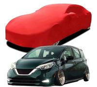 Bache Voiture pour Nissan Note, Coton Extensible Respirant Auto Covers, Personnalisée Housse Antipoussière Coque Intégrale,Red