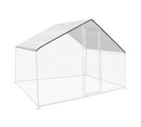 Bâche Waterproof Blanche 3,4x2 M 150 Gr Pour Enclos Poulaillers Blanc