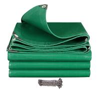 Bâche Waterproof, Oeillets pour Bâches 2 x 5 m Imperméable et Lavable, Angles Renforcés, Rectangulaire Bache Imperméable avec Oeillet Camion, Meuble de Jardin, Bois, Vert