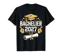 Bachelier Cadeau Félicitation Bac 2027 Diplôme Baccalauréat T-Shirt