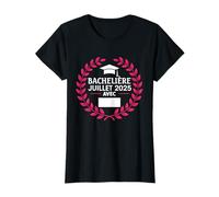 bachelière 2025 Félicitations BAC Souvenir Avec Note Fille T-Shirt