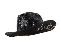 Bachelorette Party Cowgirl Caps For Bride Rhinestone Star Top Hat Carnavals Party Hat Adult Photoshoots Headwear Fashion Accessory