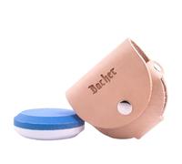 Bacher Premium Affûteur Puck - Pierres à Aiguiser pour Hache et Couteaux de Cuisine - Pierre Affûtage avec une Pochette de Ceinture en Cuir