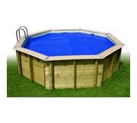 Bâches à bulles bordée pour piscine octogonale 410 cm G