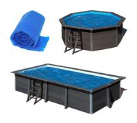 Bâches à bulles Gré pour piscine composite Avant Garde - pour piscine rectangulaire 4,66 x 3,26m