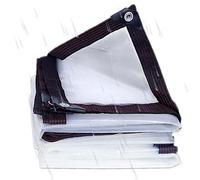 Bâches, Bâche Transparente imperméable et résistante, Couverture en Vinyle Transparent avec œillets, Bâche Durable pour serres, Usage extérieur, Bâches Transparentes résistantes, Résistantes