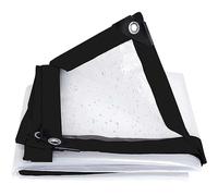 Bâches, Bâches Transparentes imperméables et Robustes 4 x 5 m - Protection extérieure Durable en Plastique avec œillets, Installation Facile pour Bateaux, terrasses, Jardins, Anti-poussière,