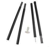 Bâches de bâche en fibre de carbone pour camping et auvent - Tiges d'auvent réglables en 4 à 7 sections, extensibles de 1,7 à 2,9 m, diamètre extérieur de 26 mm, poids léger 416-716 g, lot inclus (1,7