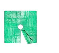 Bâches de jardin imperméables avec trous de 30,5 cm et quatre anneaux de fixation d'angle pour la collection de feuilles et d'arbustes dans les espaces extérieurs