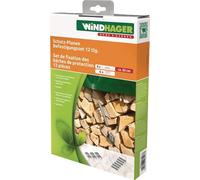Bâches de protection, set de 6 ressorts et 6 griffes en bois L.30cm WINDHAGER