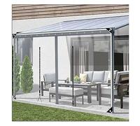 Bâches en PVC imperméables et résistantes avec œillets en vinyle transparent pour extérieur, panneau latéral personnalisable pour tente de patio, tente (2,6 x 4,5 m)