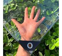 Bâches en PVC Transparent Imperméables - Couverture en Vinyle Transparent Robuste avec œillets pour Serres, Abris Extérieurs, Poulaillers Dhiver Et Pépinières One Color 2.4x4m