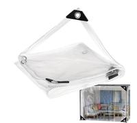Bâches Imperméables Bâches Transparentes Résistantes Imperméable Bâche Transparente pour Exterieur Brise-Vue Patio Protection de Pluie Couverture Poulailler pour Serres