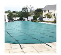 Bâches pour Piscine Couvertures de Piscine Rondes Robustes pour piscines creusées, Couverture d'hiver Personnalisable en Maille, Triple Couture, Bords renforcés(Wooden Floor,12ft/3.7m)