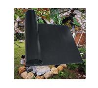 Bâches Souples pour Bassin HDPE Doublure D'étang Noir Membrane de Jardin Épaisseur 0.5mm Étang Liner étanche Peaux D'étang pour Piscine,Jardins aquati,Résistants Aux Déchirures (2×10m)