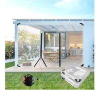 Bâches Transparentes Extérieures avec Fermeture éclair, Bâche Transparente De 0,5 Mm D’épaisseur, Bâche en PVC Transparent Imperméable à L’e, H2xW4m/H6.5xW13.1ft