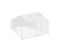 Bâches waterproof blanches 1 arrière + 2 côtés 150 gr pour enclos poulaillers
