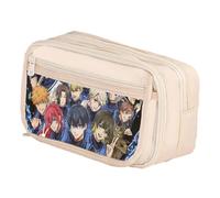 Bachira Meguru Isagi Yoichi Rin Itoshi Trousse à crayons Chigiri Hyoma Trousse à crayons Cadeau pour les fans, Type 22, 21*8*13cm, Trousse à crayons