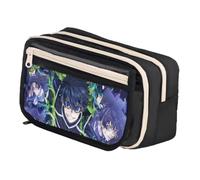 Bachira Meguru Isagi Yoichi Rin Itoshi Trousse à crayons Chigiri Hyoma Trousse à crayons Cadeau pour les fans, Type 4., 21*8*13cm, Trousse à crayons