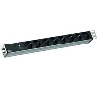 BACHMANN 19" 1HE 8xCEE7/3 RAL7035 1xSPD-Plus 2,0m CEE7/7