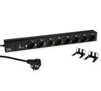BACHMANN 19" 1HE 8xCEE7/3 SW 1xSPD-Plus 2,0m CEE7/7