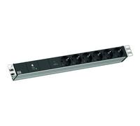 BACHMANN 19" 1HE VM 6xCEE7/3 1xGVS-Plus 2,0m CEE7/7