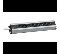Bachmann 300.006 PDU Basique 2U - 8 Prises CA - Câble 2m - Dimensions 74x482.6x45mm