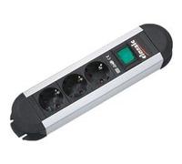 BACH 330.070 - Bloc multiprise 3prises, type F - CEE 7/3, noir