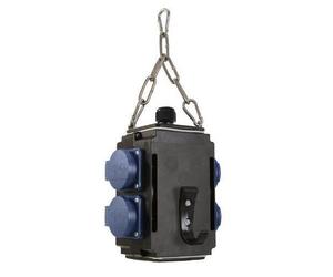 Bachmann 349.300 Cube d'alimentation avec 4 prises Schuko IP44