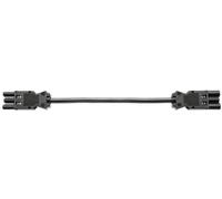 BACHMANN Rallonge d'appareil GST18-3 Prise/Prise Femelle, sans halogène, Noir, 0,3 m