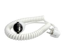 Bachmann 672.280 Rallonge Schuko Câble spirale 500/2000 mm Blanc (Import Allemagne)