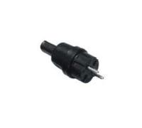 Bachmann 740.002 Fiche à Contours Caoutchouc, Silicone 250 V Noir Ip44 C206971
