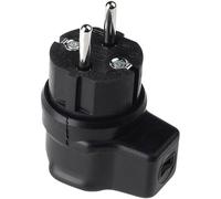 Bachmann 740.017 Fiche électrique mâle avec terre Tout caoutchouc 250 V noir IP44