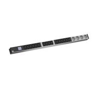 Bachmann 800.2396 BN0500 PDU 1HE Câble de sécurité 4 Prises Type CEE 16 A Bleu/Noir/argenté 19"