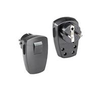 Bachmann 911.171 Fiche de Contact de Protection Coudée Noir