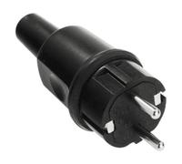 Bachmann 913.173 Fiche électrique mâle avec terre caoutchouc, silicone 250 V