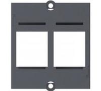 917.001 Plastron vide 1 embase keystone (RJ45, USB, HDMI)