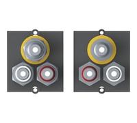 Bachmann 917.026 prise de courant 3 x RCA Noir, Module
