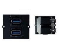 Bachmann 917.059 Prise De Courant 2 X Usb A Noir