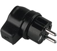 Bachmann 919.178 Fiche électrique mâle avec terre Tout caoutchouc noir IP44