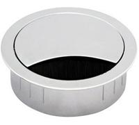 Bachmann 930.301 Passe-câbles rond Ø trou de fixation 80 mm Epaisseur de plaque (maxi) 1.5 mm Zinc moulé sous pression acier inoxydable 1 pc(s)