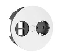 Bachmann 931.233 Twist 1 x Contact de Protection 2 x Keystone Blanc