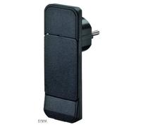 Bachmann 933.008 Fiche électrique mâle avec terre plastique 250 V noir IP20