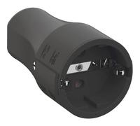 Bachmann 960.103 Fiche électrique femelle avec terre polypropylène 250 V noir
