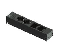 Bachmann Bachmann Bloc multiprises 916.0601 Power Frame 2xSchuko 2xABD noir Quantité:1