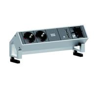 Bachmann Bachmann Bloc prise blanc 2x avec protection 1x USB 1x ABD 902.228 Quantité:1